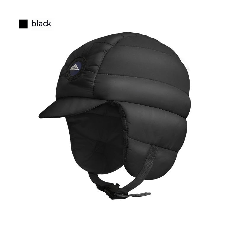 Down Plush Windproof Waterproof Winter Hat
