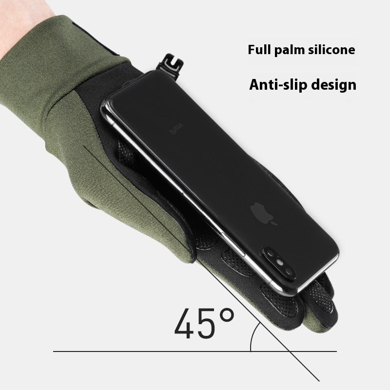 Outdoor Touch Screen Non-slip Full Finger Gloves