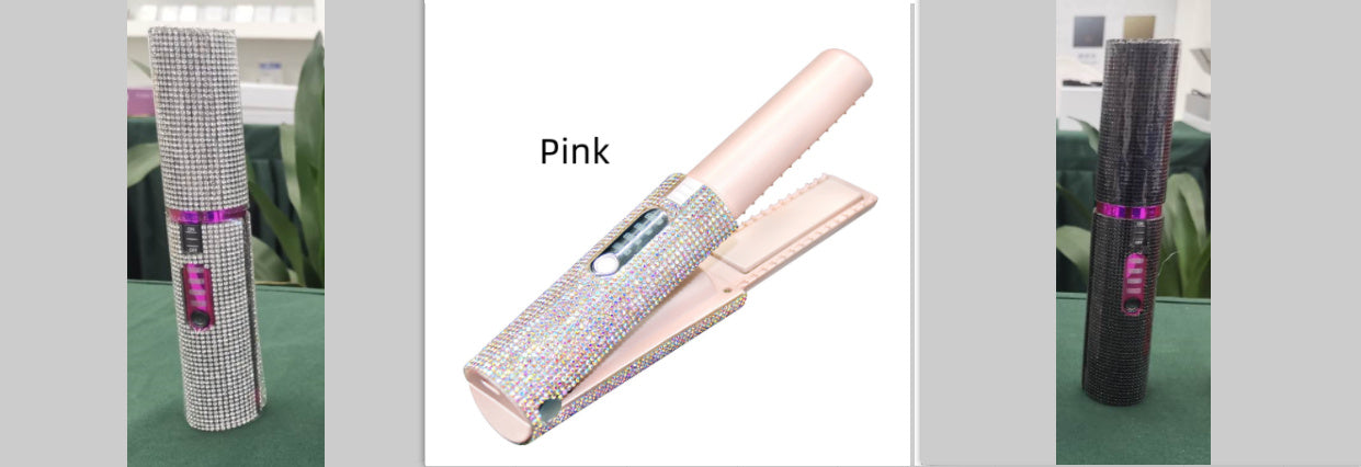 2-In-1 Electric USB Hair Straightening Brush Comb
