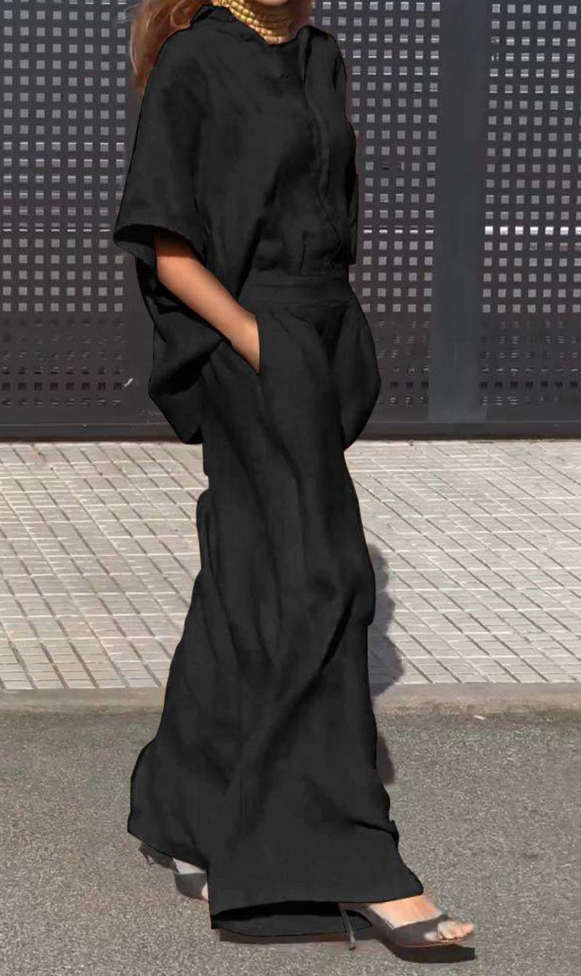 Summer Casual Lapel Pants Suit