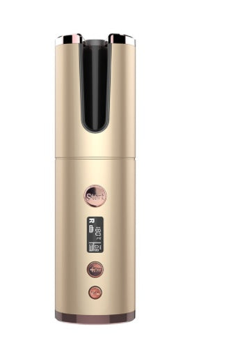 Portable Wireless Rechargeable Auto-Rotating Curling Iron