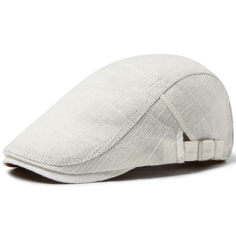 Men's Breathable Retro Casual Cotton Linen Beret