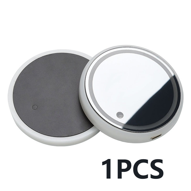 LED Colorful Cup Holder Coaster with Solar & USB Charging