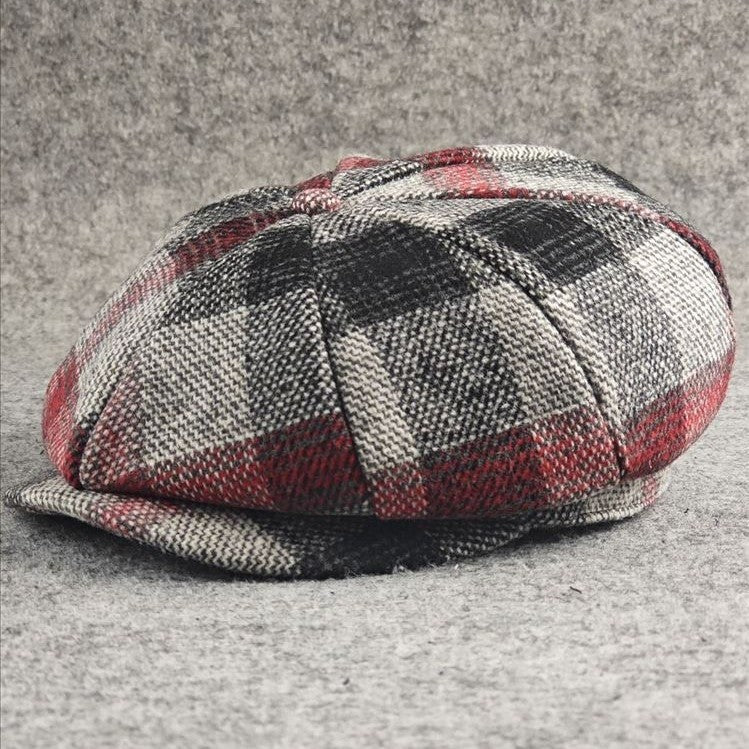European American Style Pattern Octagonal Cap