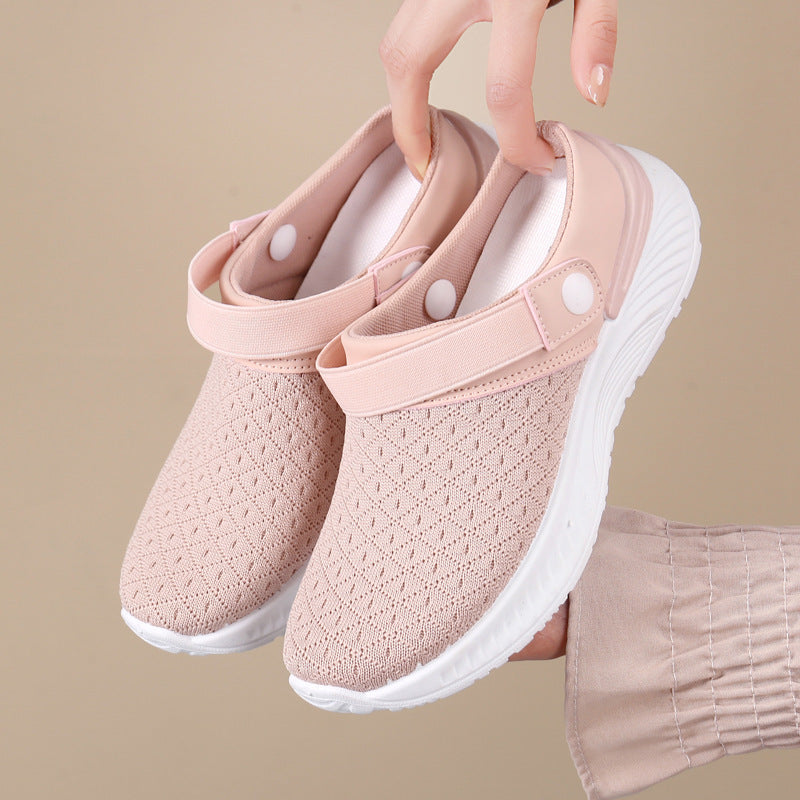 Breathable Mesh Stylish Semi-Slippers