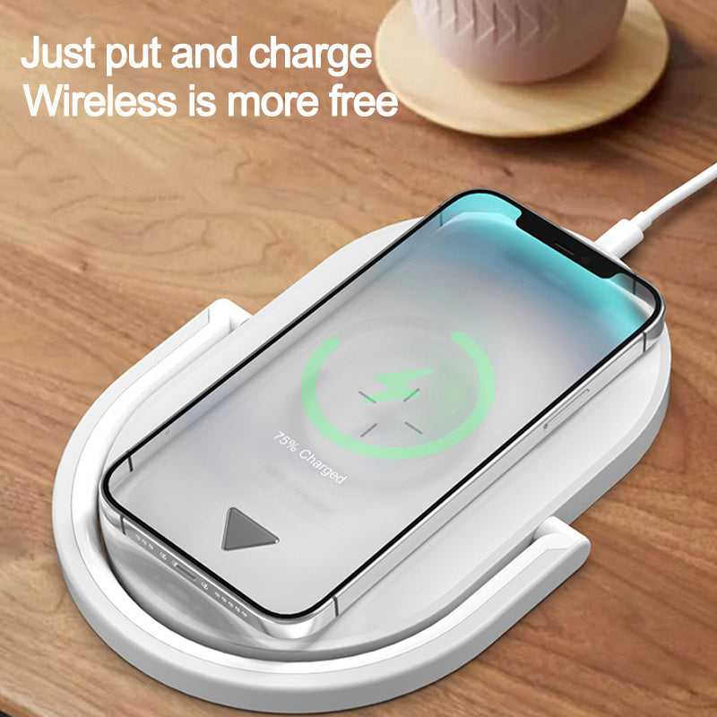 3 In 1 Foldable Wireless Charger Night Light 15W