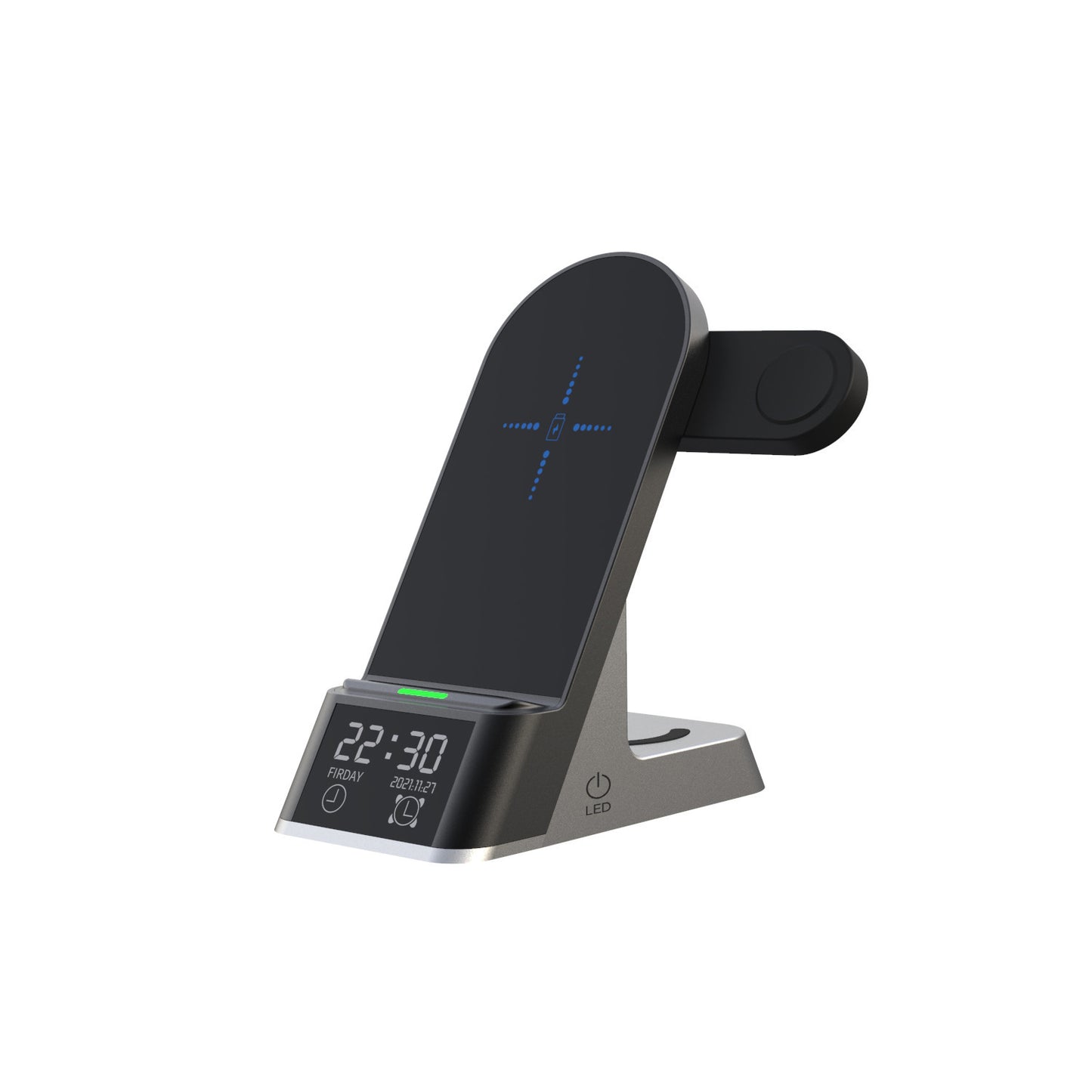 H35 Wireless Charger with Alarm Clock Multifunctional