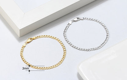 Sterling Silver Bracelet Car Flower Chain Trend