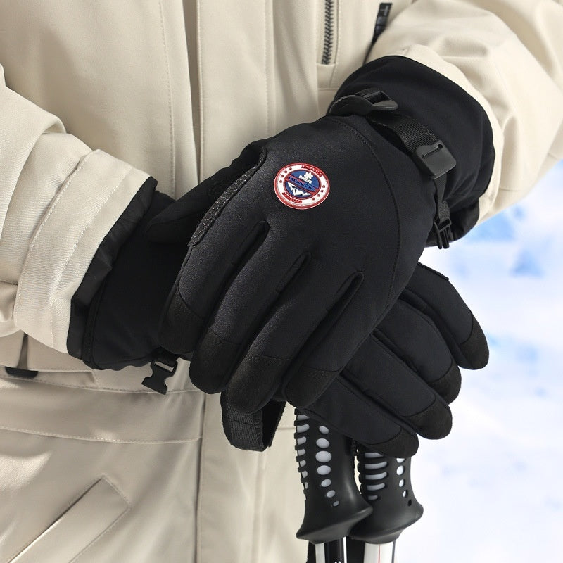 Winter Men's Warm Skiing Riding Gloves