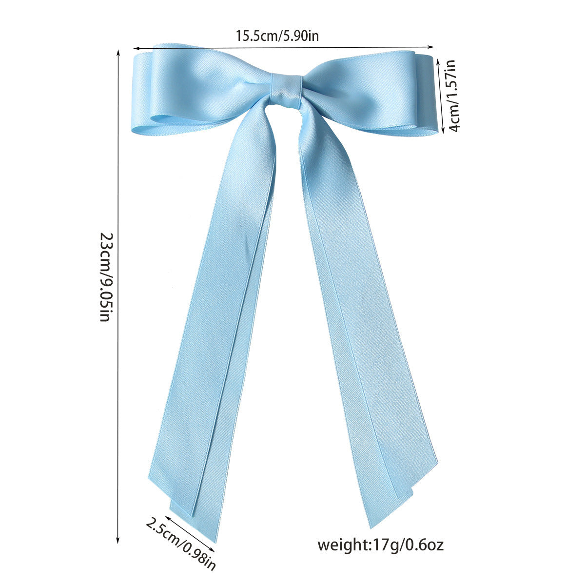Sweet Double Ribbon Hairpin - Long Bow Clip