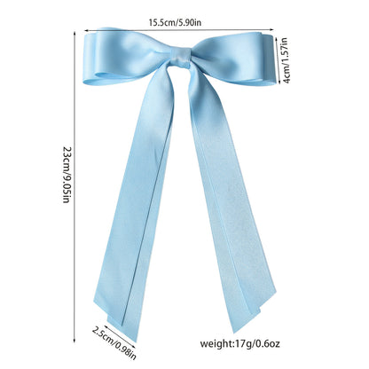 Sweet Double Ribbon Hairpin - Long Bow Clip