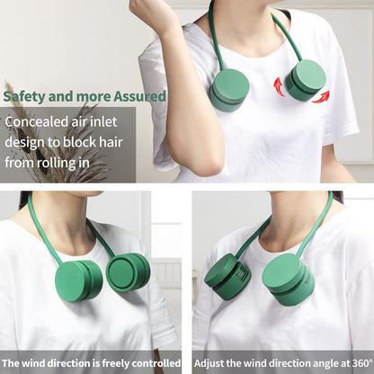 Leafless Neck Fan USB Portable Aromatherapy