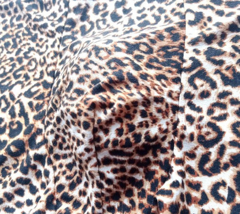 Men's Low Waist Leopard Print Elastic Boxer Briefs