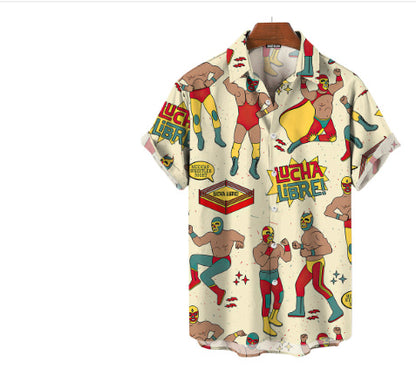 Men's 3D Printed Hawaiian Shirt Summer Vacation