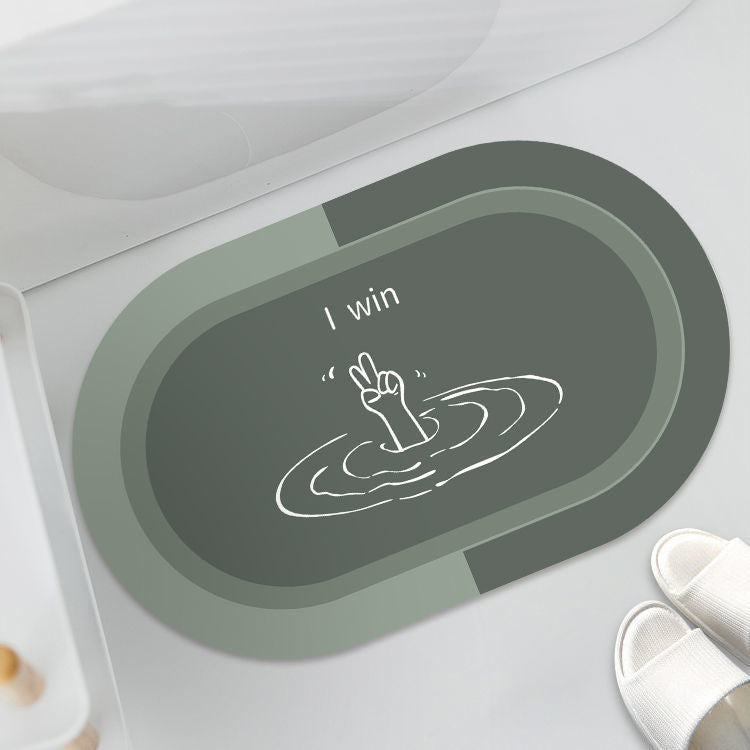 Bathroom Sliding Door Floor Cushion Mat