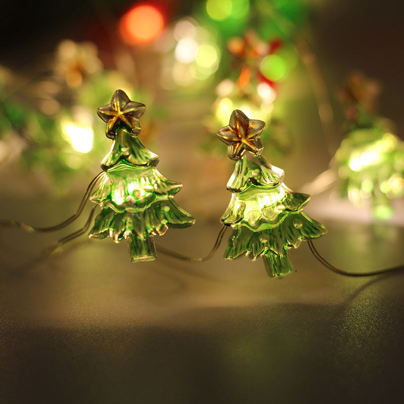 Christmas Bell Tree Elk Copper Wire Lamp