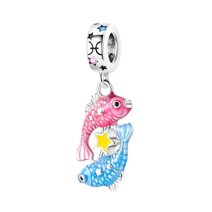 S925 Colorful Luminous Constellation Pendant