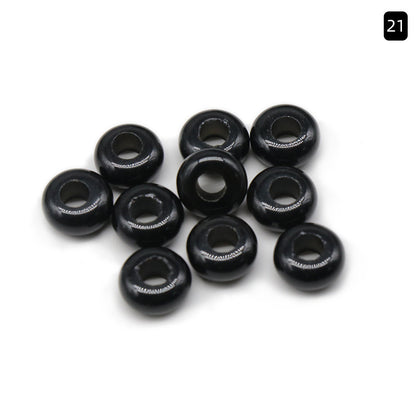 Large Hole Crystal Agate Jade Abacus Beads