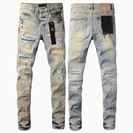 European American Street Retro Hip Hop Fashion Jeans