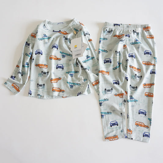 Long-sleeved Pajamas For Boys In Air-conditioned Room