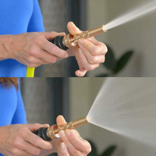 Stainless Steel Garden Hose with Brass Nozzle