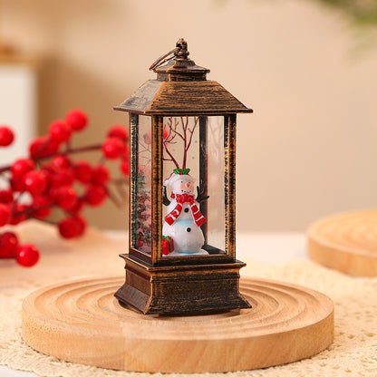 Christmas Santa Claus LED Oil Lamp Night Light