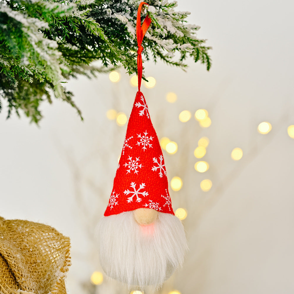 Christmas Knitted Pendant Decoration with Lights