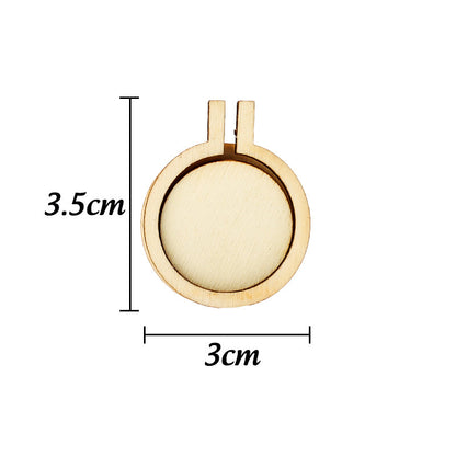Wooden Mini Embroidery Frame Ornament