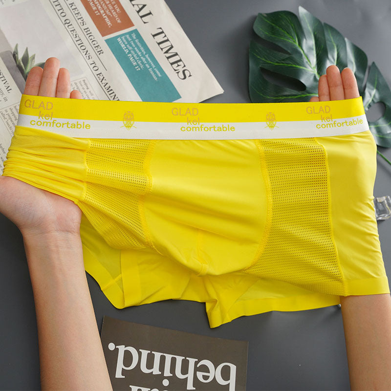 Ice Silk Breathable Traceless Boxer Shorts