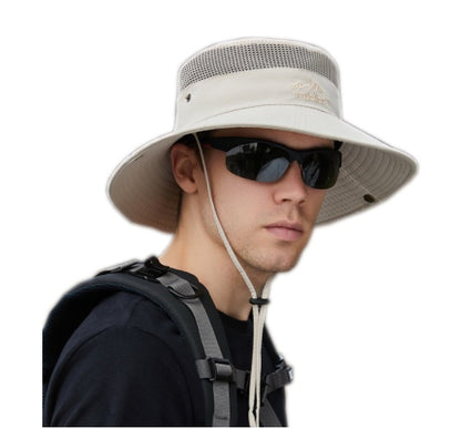 Solid Color Big Brim Sun Hat Outdoor Protection