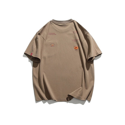 Orderly Japanese Retro Mountain Short Sleeve T-shirt