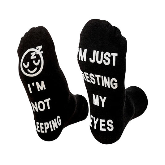Creative Foot Letter Non-slip Knee-high Sports Socks