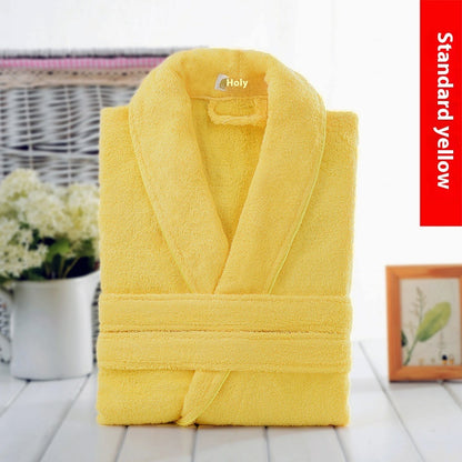 Cotton Winter Bathrobe Quick-dry Thickened