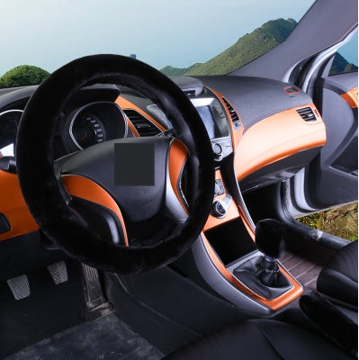 Winter Plush Wool Steering Wheel Cover