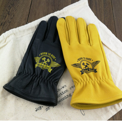 Outdoor Retro Fleece-lined Winter Cycling Gloves