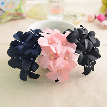 Fabric Six Flower Hair Accessories