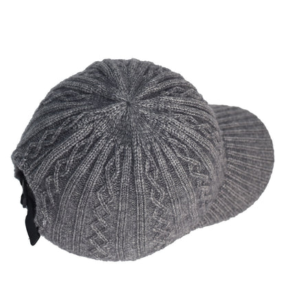 Wool Baseball Cap Korean Warm Solid Color