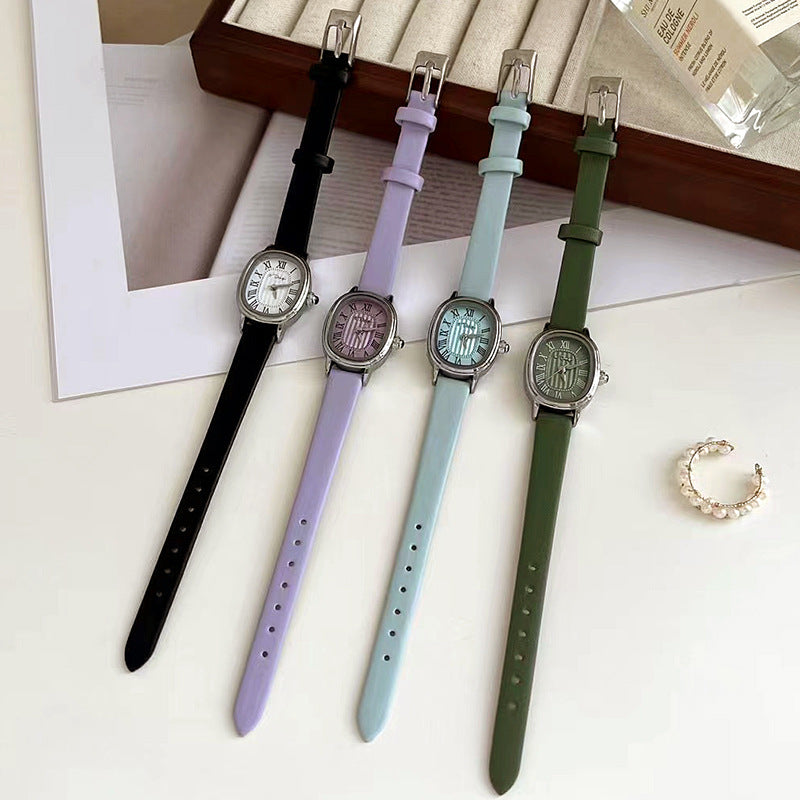 Women's Luxury Retro Roman Leather Watch