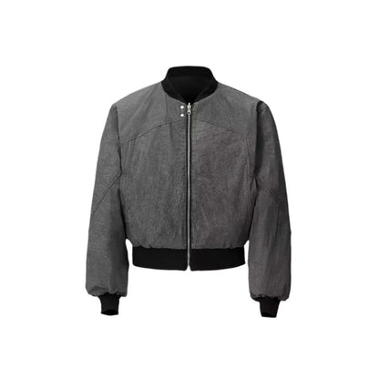 Short Double-sided Niche Retro Design Casual Baseball Collar Jacket