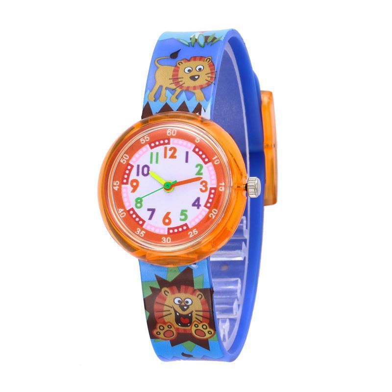 Cute Cartoon Transparent Silicone Children's Watch