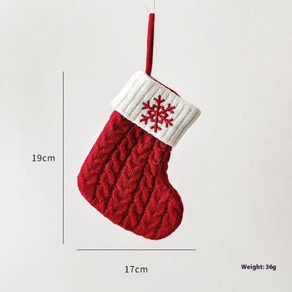 Knitted Christmas Stockings, Decoration, Scene Layout
