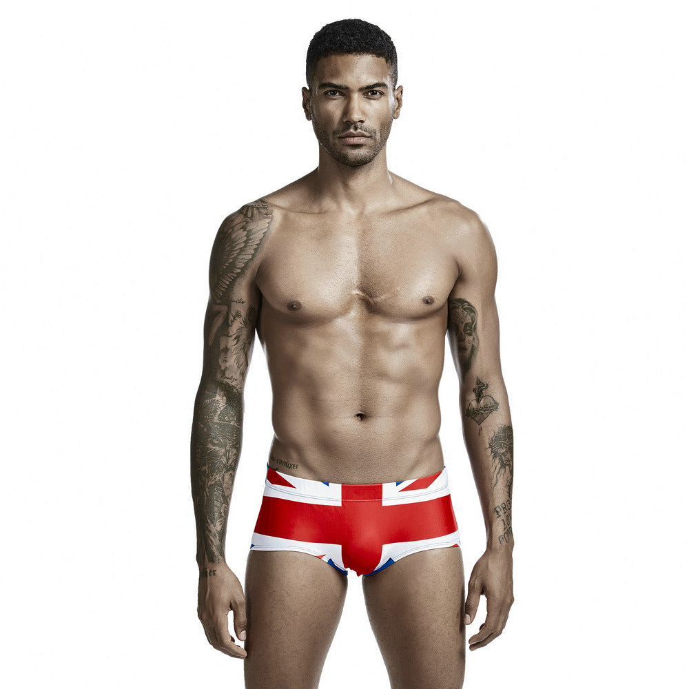 Men's Flag Design Swimming Trunks