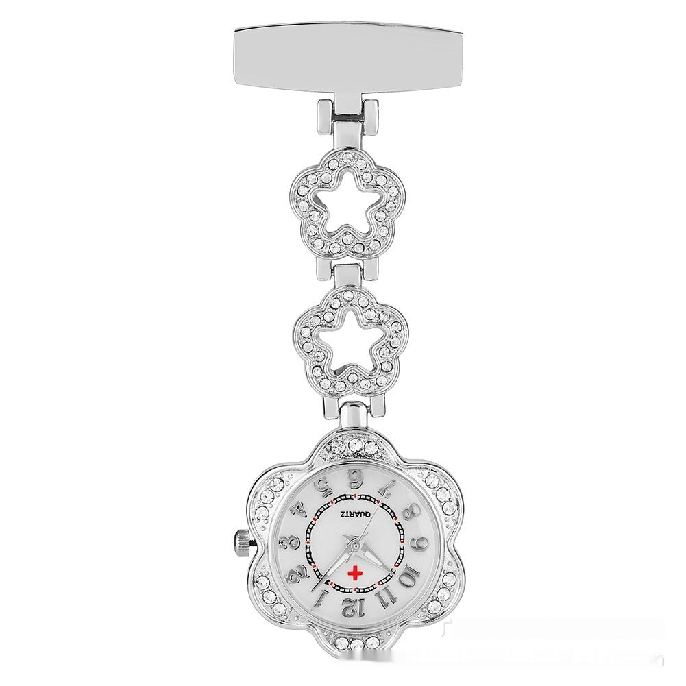 Diamond Nurse Pocket Watch
