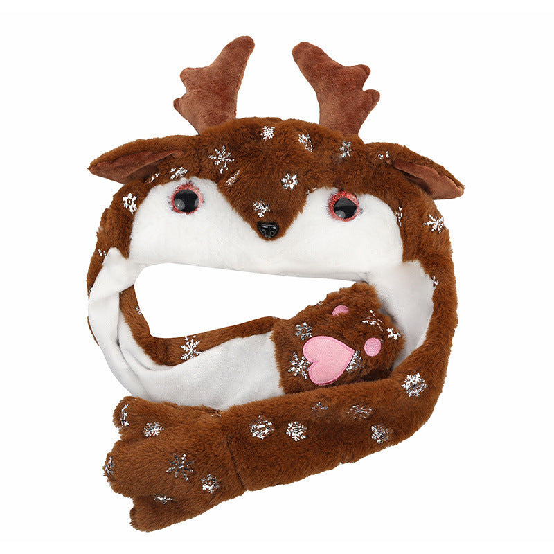 Movable Christmas Hat, Santa, Snowman, Elk