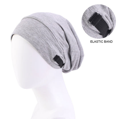 Invisible Adjustable Buckle Cotton Satin Nightcap
