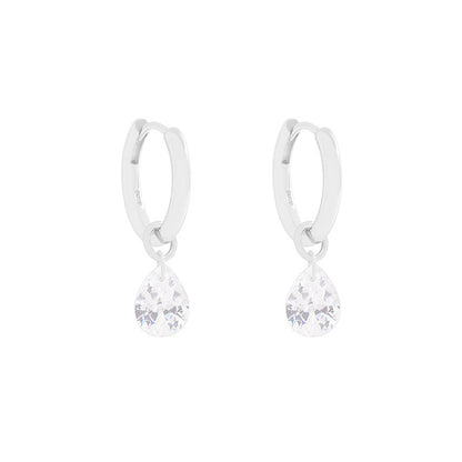 Light Luxury Water Drop Sterling Silver Earrings