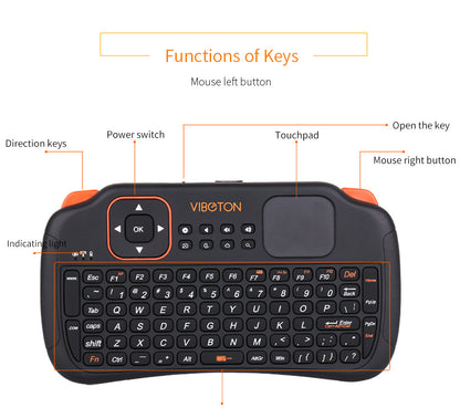 S1 Mini Wireless Bygoad With Mouse Typadnd