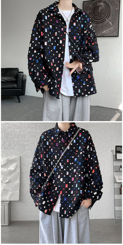 Ripped Design Long-sleeved Loose Casual Shirt