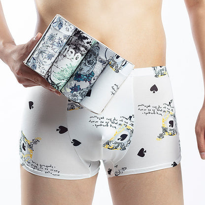 Men's Mid-waist Breathable Boxer Underwear