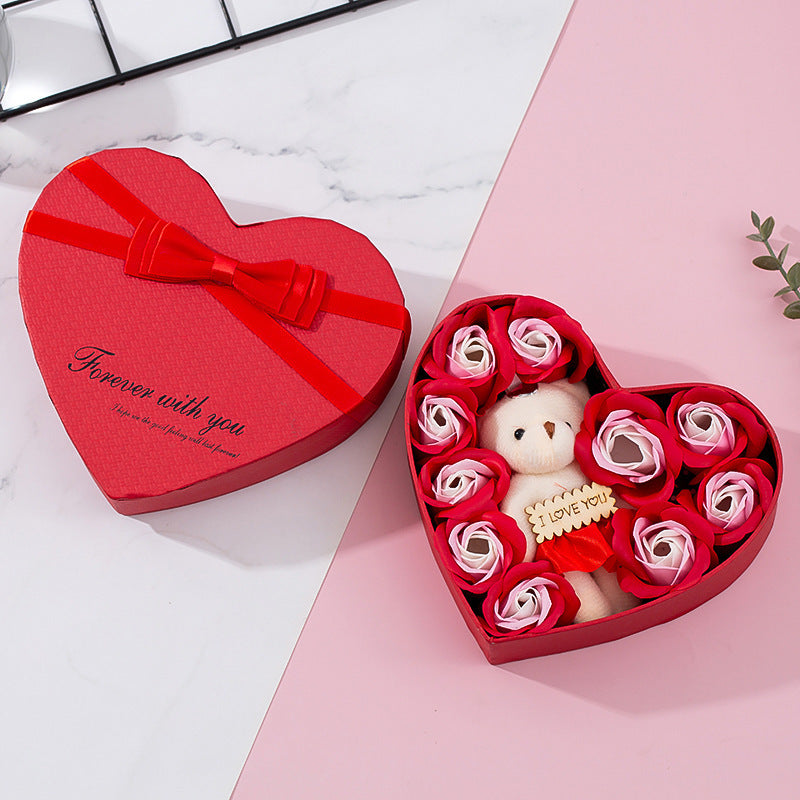 Heart-shaped Rose Red Gift Box for All Occasions